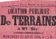 14638# TIMBRE FISCAL SUR AFFICHE LOCATION PUBLIQUE DE TERRAIN A WY ( SOY ) 1934 NOTAIRE à EREZEE - Documents