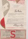 COMPAGNIE SINGER - FACTURE - QUITTANCE Avec Timbres Fiscaux - 1957 - 2 Documents - 4 Scans - Altri & Non Classificati