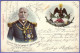 GENERAL DON PORFIRIO DIAZ PRESIDENTE .... Mexico Vintage Patriotic Postcard * LITHO * Travelled 1902. - Mexico