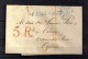 1834 PARIS, CARTA COMPLETA CIRCULADA A CÁCERES , FECHADOR ,MARCA " P. PAYÉ PARIS " Y PORTEOS - 1801-1848: Precursores XIX