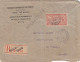 3 Lettres Avec Timbres "merson" Dont  2 Seuls Sur Lettre Recommandée - Recto/verso - Manual Postmarks