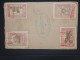 BRESIL-Enveloppe En Recommandée De Santa Maria Pour La France En 1956 Avec Vignettes Au Verso  à Voir  P6009 - Storia Postale