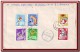 1970 Romania, Circus Complete Set + Apollo 8 + Soyuz 4 & 5 Stamps On Airmail Cover - Lettres & Documents