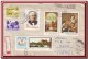 1969 Romania, World Famous Classic Paintings Complete Set + Stamp's Day + Commemorative Stamp Airmail Cover - Lettres & Documents