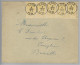 Belgien 1894-01-06 Looz Brief Mit 5-er Streifen Mi#51 Nach Bruxelles - Autres & Non Classés