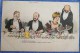 Cpa LITHO Illustrateur Guillaume Homme Femme Restaurant Gibier Poisson RARE Publicité Virginameline Girardin Lyon - Guillaume