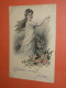 CPA Carte Postale, 1903, Femme Semant Des Fleurs, Drapé, Art Nouveau, GO Dietrich - Silhouette - Scissor-type