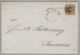 Dänemark 1854-12-02 Altona Brief Mit Mi#1IIc Fa#2DF Af#1 Nach Ranaers Befund G. - Brieven En Documenten
