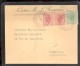 Enveloppe Vide Deuil 1905 / Casa M.L. Regalui / Palat Regal Bucuresti - Lettres & Documents
