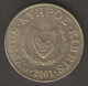 CIPRO 5 CENTS 2001 - Cyprus