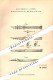 Original Patent - Schreib-Federhalter Mit Dintenfüllung , 1881 , Füllfederhalter , Hugo Burckas In Leipzig !!! - Schreibgerät