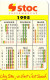 CALENDRIER 1995  STOC  Supermarché - Formato Piccolo : 1991-00