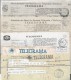 Lot 4 Different Telegrams. Years 1947/1968. Mod.72/72T. Different Printed.S. Martinho Do Porto And Telegrams Lisboa - Storia Postale