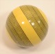 Ancienne Boule De Billard 52mm 8 POOL ? SNOOKER ? US ? Blanche Avec Motifs Lignes - Billares