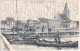 BARTH Westlicher Hafen Bollwerk Pferde Fuhrwerk Arbeiter Bahnpost 27.7.1904 VELGAST ZUG 290 - Barth