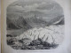 Voyage De Goethe En Suisse , Mer Glace Montauvert , Glacier Bosson , Gravure D'aprés Dessin Varin 1860 Texte / 4 Pages - Estampes & Gravures
