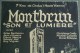 87 - RARE AFFICHE CHATEAU DE MONTBRUN- SON ET LUMIERE REALISATION RENE CROZET- IMPRIMERIE G. DE BUSSAC CLERMONT FERRAND - Afiches