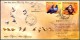 India, 2010, BIRDs, PIGEON & SPARROW, Transmitted First Day Cover, Bird, Fauna, Nature, Sparrow, Pigeon. - Moineaux