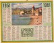 CALENDRIER GF 1951 - Collioure ( 66 PO ) - Imp Oberthur - Grand Format : 1941-60