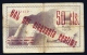 BILLET D'ESPAGNE- CONSEIL MUNICIPAL DE FIGUERES- SURCHARGE ROUGE  RECTO VERSO- 50 CTS 1937- - Andere & Zonder Classificatie