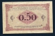 BILLET DE FRANCE- CHAMBRE DE COMMERCE DE PARIS 50 CTS 1929- 2 SCANS - Handelskammer