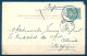 1905 , HOLANDA, TARJETA POSTAL CIRCULADA ENTRE AMSTERDAM Y OSTENDE, SELLO PERFORADO, PERFIN, HYACINTHENVELDEN - Brieven En Documenten