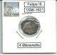 FELIPE III  -  4 MARAVEDIES  1598/1621  CECA BURGOS  NL383 - Colecciones