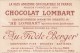 CHOCOLAT LOMBART  FACTEUR  PHILATELE  TIMBRE - Lombart