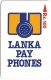 Sri Lanka - Lanka Payphones Logo - 16SRLA - Used - Sri Lanka (Ceilán)