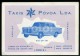 60s CARD MERCEDES BENZ 200D TAXI TAXIS PONTON VOITURE CAR POVOA SANTA IRIA PORTUGAL - Cartoncini Da Visita