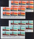 P0009 NEW ZEALAND  1981, SG L64-9, Government Life Insurance, 'A' & 'B' Control Blocks Of 6 MNH - Unused Stamps