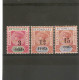 SEYCHELLES 1893 Die II  SURCHARGES SG 15, 17, 19 LIGHTLY MOUNTED MINT  Cat £53+ - Seychellen (...-1976)