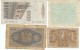 Lot Of 4 Italy Banknotes, #26 1 Lira 1939, #28 5 Lire 1940, #M10b 1 Lira 1943, #109a 1000 Lire 1982 - [ 9] Verzamelingen