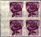 ROSE FLOWERS-ERROR-IMPERF BLOCK  & COLOR VARIETY NORMAL BLOCK-INDIA-SCARCE-MNH- E7-82 - Variétés Et Curiosités