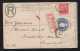 Trinidad 1896 - 1908 5 Registered Stationery Envelopes Uprated Used - Trinité & Tobago (...-1961)