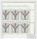 1974 Vaticano Vatican  ANGELO  ANGEL 2500L Aereo In Foglio Di 30 MNH** Air Mail Sheet - Posta Aerea