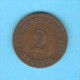 GERMANY   2 PFENNIG  1875 C  (KM # 2) - 2 Pfennig