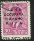 OFFERTA! OCCUPAZIONE ITALIANA: ZONA FIUMANO KUPA 1941 SOPRASTAMPATO OVERPRINTED 30d USATO USED OBLITERE' - Fiume & Kupa