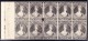 1855/84 NEW ZEALAND Chalon Head Engraved Reprint Proof Block Of 10 In Black On Thick Card Paper. - Variétés Et Curiosités