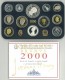 SERIE PROOF FONDO SPECCHIO 2000 - Confezione Zecca  Italia - Tiratura 8960 - COMPLETA DI ASTUCCIO ORIGINALE - Jahressets & Polierte Platten