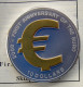 NAURU 10 $ 2003 ARGENTO PROOF RARA DOLLARS FIRST ANNIVERSARY OF THE EURO PESO 31,1g TITOLO 0,999 + SCULTURA EURO 2,75g A - Nauru