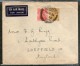 India 1936 KG V Multi Franked Cover Raniganj To England # 1452-19 - Airmail