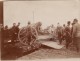 Photo 1915-1916 LONGUEAU (près Amiens) - Embarquement D'une Batterie De Canons, Gare, Train (A109, Ww1, Wk 1) - Longueau