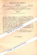 Original Patent - J.H. Schlüter In Revensdorf Und A. Christensen In Gettorf , 1878 , Federhalter , Tintenhalter !!! - Penne