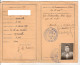 Carte De Circulation Temporaire Marseille 13 Bouches Du Rhône Fontainebleau Lagny 77 Seine Et Marne WW2 1939 - Documents Historiques