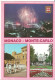 Monaco Montecarlo (Principaute De Monaco) Vedute: Fuochi Artificiali, Casinò, Le Palais Et La Garde Du Prince - Panoramic Views