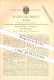 Original Patent - Emil Mauritius In Kreuznach , 1886 , Kontroll - Weckschaltungen , Signal , Fernsprecher , Telefon !!! - Historische Dokumente