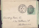 Victoria Postal Stationery Ganzsache Entier ½ Penny Queen Victoria Wrapper Streifband "3" CASTLEMAINE 1901 (2 Scans) - Covers & Documents