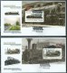 GREECE GREEK 2015 '' RAILWAYS , TRAINS '' SHEETS On  FIVE FDCs - FDC