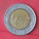 ITALY  500  LIRE  1989   KM# 111  -    (Nº12160) - 500 Liras